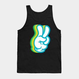 Peace Sign Hand - Vintage Tank Top